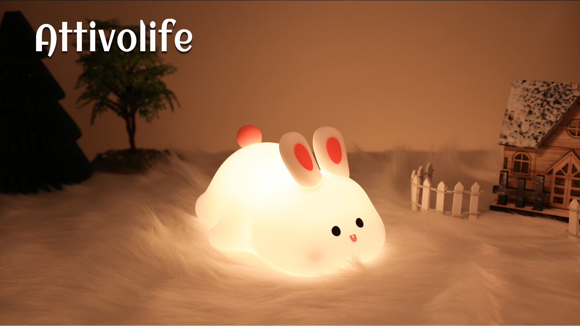 Amazon.co.jp : うさぎ ランプ かわいい Attivolife 動物タッチライト